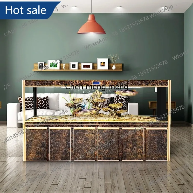 

M02 Large Fish Farming Equipment Aquarium Fish Bowl Living Room Luxury Aquarium Indoors Ecology Modern Home Furniture Acquario