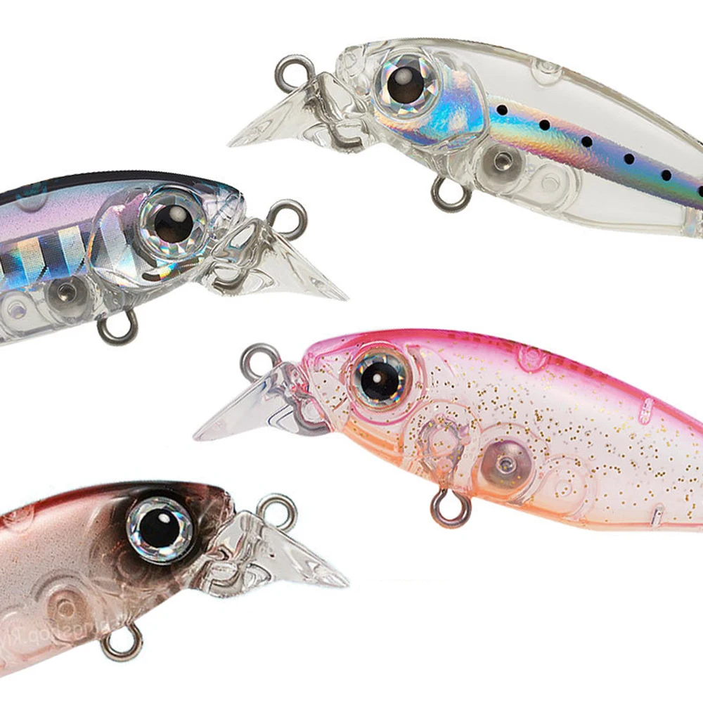 4.5cm 4g Fishing Lure Micro Minnow Wobbler Floating Artificial Hard Bait Jerkbait Small Size Stream Bait For Trout Bass MN646