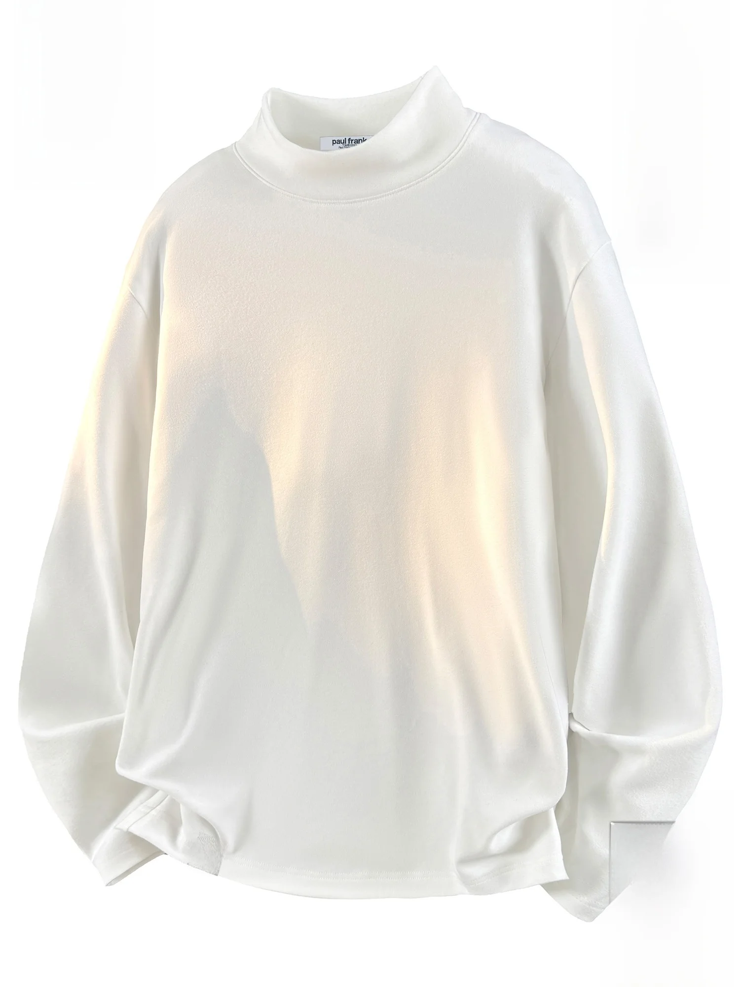 

PaulFrank Warm Loose Hoodie Base irt Men Winter High Collar Simple Casual Top Polyester Fiber Long Sve Thermal Sweatirt