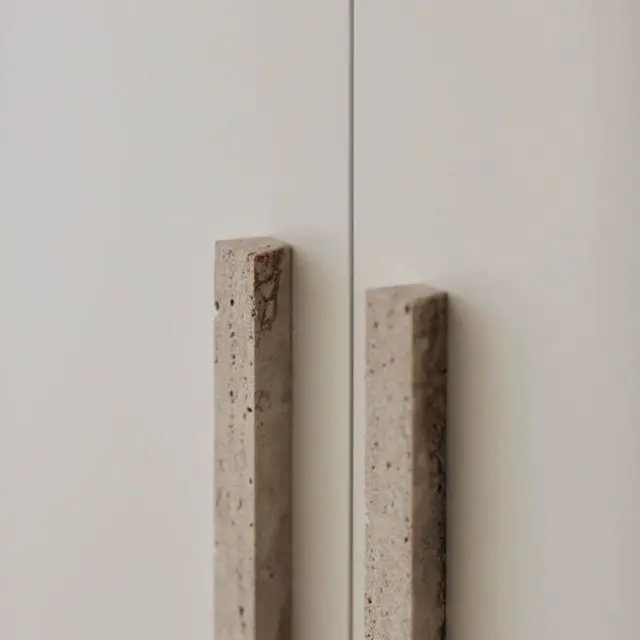 Modern natural stone art creative cabinets marble door handles small customizable furniture for wardrobe and shoe cabinet storag