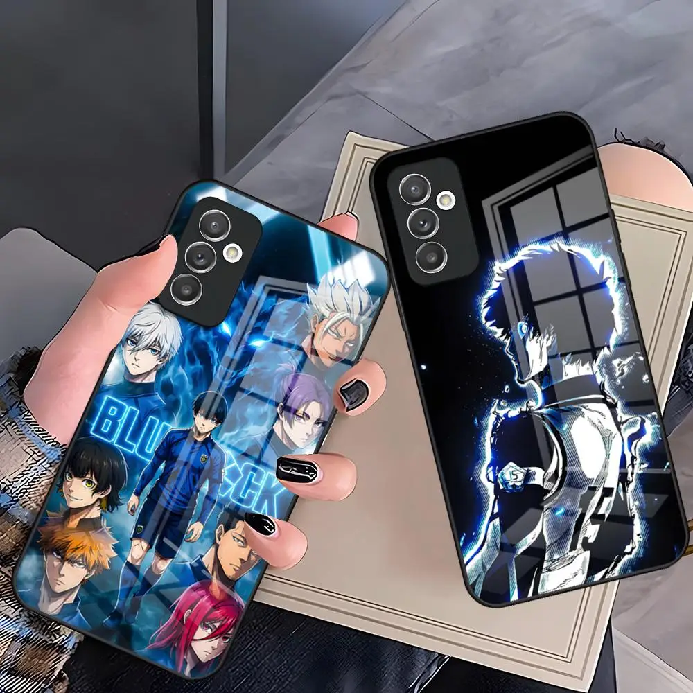 Comics B-Blue Lock Phone Case For Samsung S26 S25 Plus S20 S20 Plus S22 Ultra S23 FE S21 Plus S21 Ultra Glass Cover