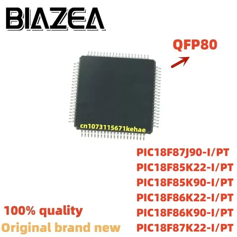 1piece PIC18F87J90-I/PT PIC18F85K22-I/PT PIC18F85K90-I/PT PIC18F86K22-I/PT PIC18F86K90-I/PT PIC18F87K22-I/PT QFP80 Chipset