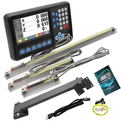 Ditron SINO DRO D80 3 Axis /2 Axis LCD Digital Readout Display RPM  and 50-1000mm 3pcs / 2pcs Optical Linear Glass Scale