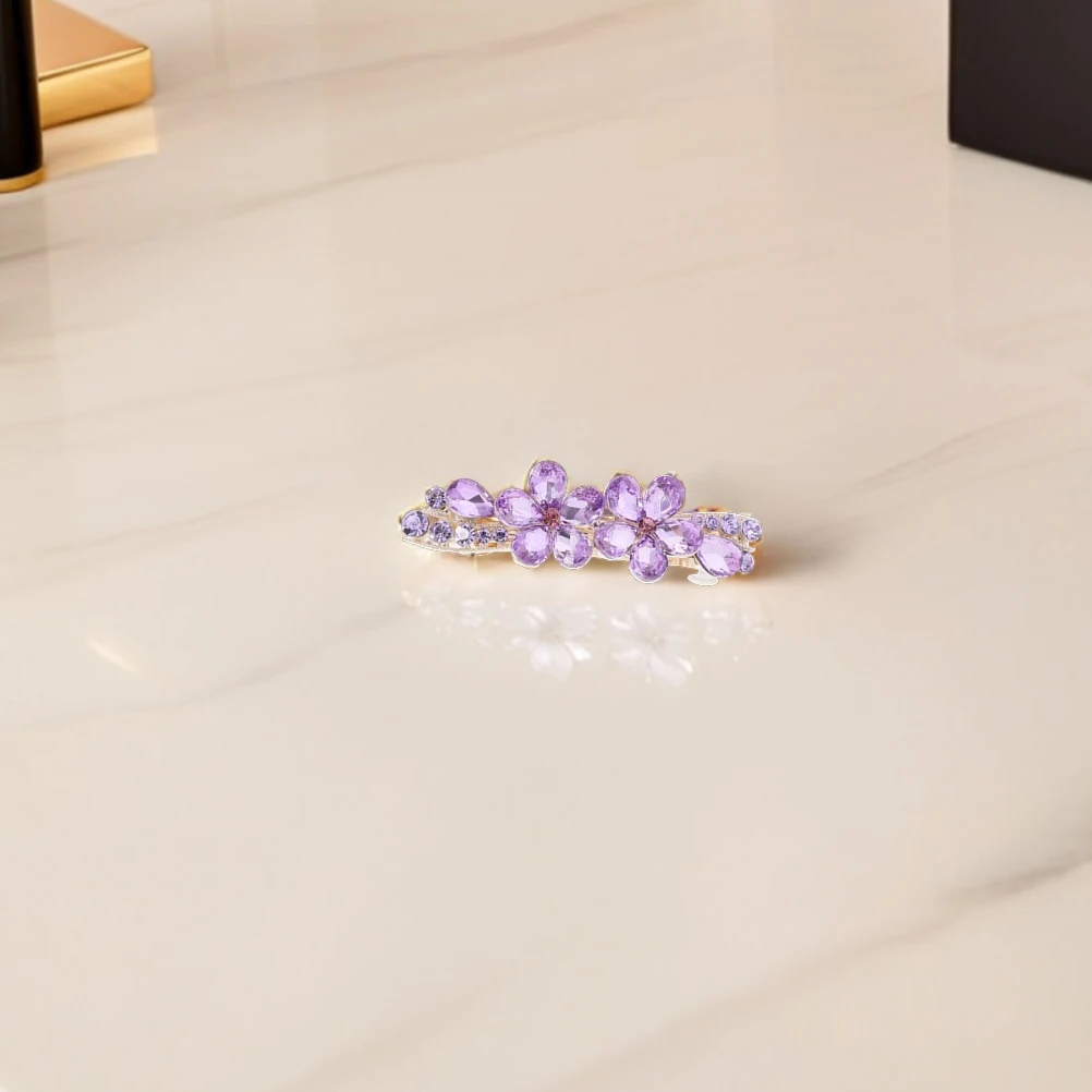 

2pcs Rhinestone Clips Elegant Crystal Barrettes Strong Hold Sparkly Hair Pins For Party Wedding Updos Asian Bride Women Girls