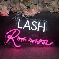 Custom Neon Sign Lash Room Art Wall Hanging Led Neon Lights Sign for Wall Room Store Decoration Neon Lamps