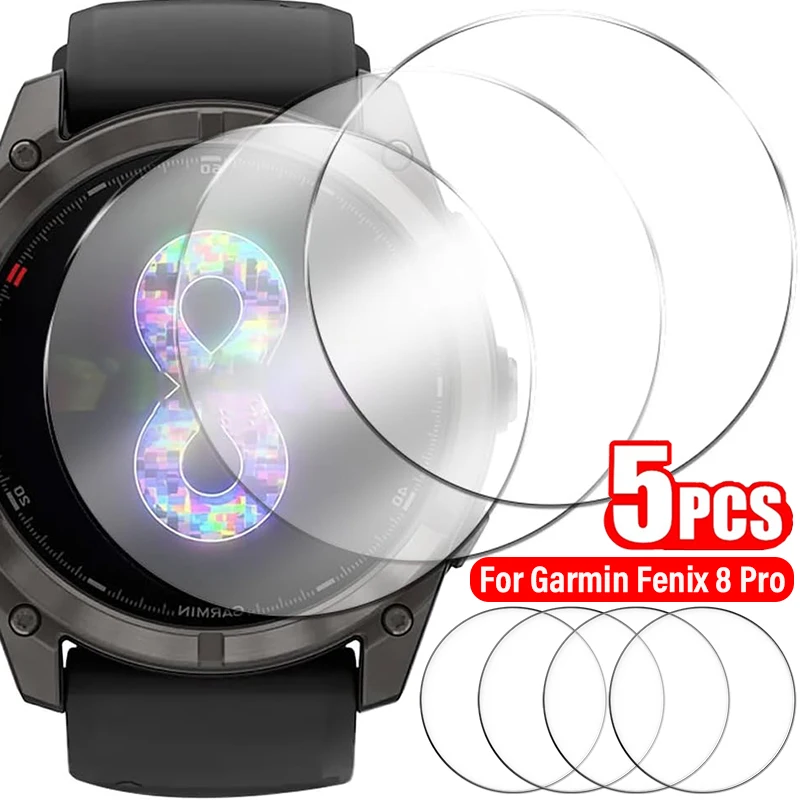 HD Tempered Glass Screen Protector For Garmin Fenix 8 Pro 8Pro Full Cover Scratch Resistant Protection Glass Film For Fenix8 Pro