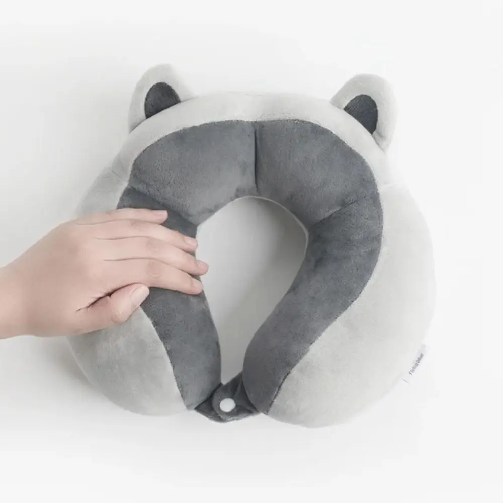 Slow Rebound Travel Neck Pillow Ergonomic Cotton Sleep Camping Pillow Non-deformed Portable U-shaped Pillow Noon Break