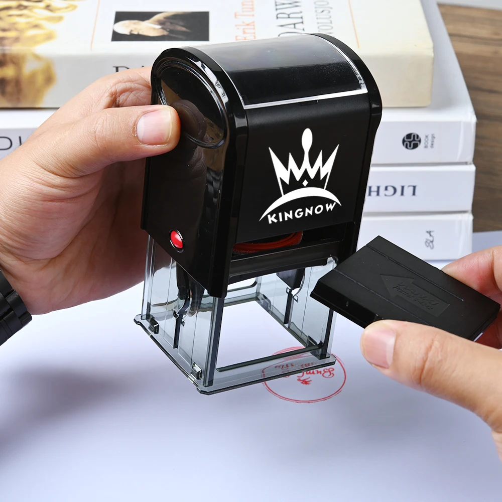 Personalized Stamp Rubber Logo Self Inking Stamp Seal Customized Business Wedding Party For Invitation Stationery Stamps