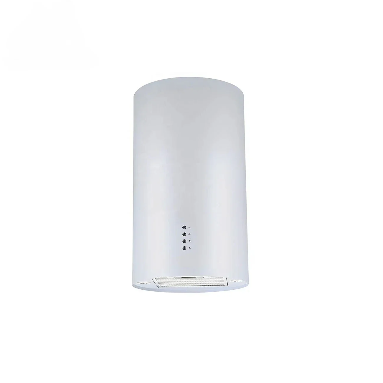 Kitchen Appliance white Color Round installation in Ceiling island range hood with LED light