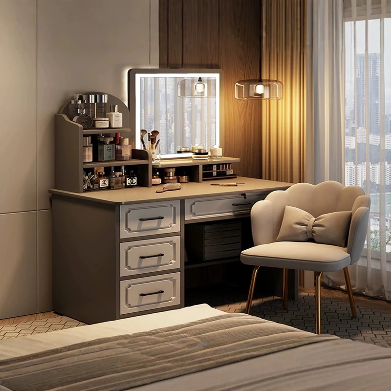 

ⅹ-New Design High Quality Portable Wooden Home Furniture Particle Board Saving Space Vanity Desk Dressing Table&