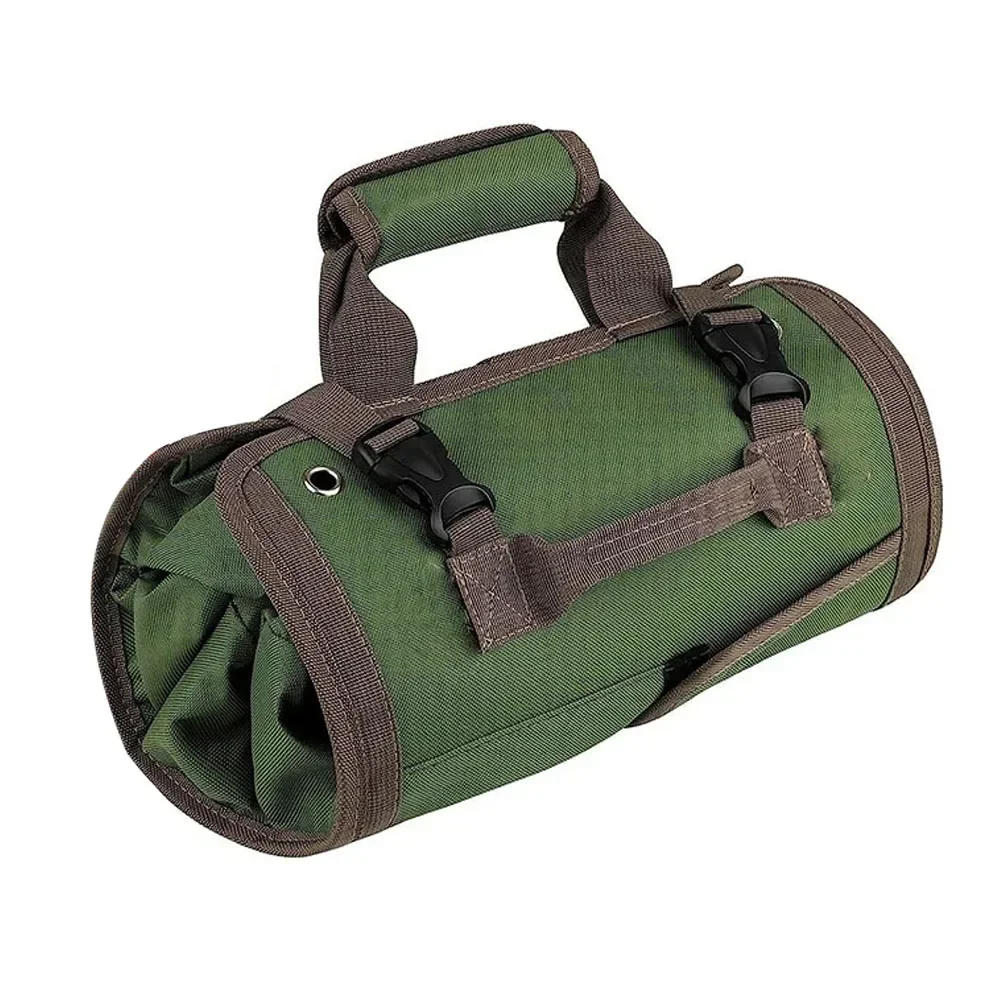 

Rolling Tool Bag Tool Roll Up Bag 2 Removable Tool Pockets 4 Large Tool Compartments Rust Resistant Waterproof