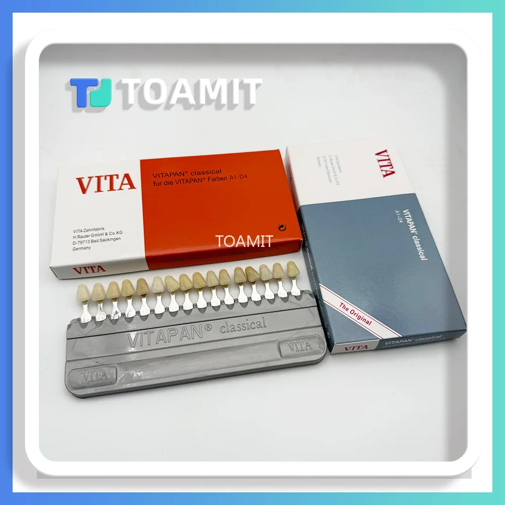 

VITAPAN Shade Guide Classical 16Colors Teeth Whitening Porcelain Toothguide Model Dentistry Equipment Colorimetric Plate
