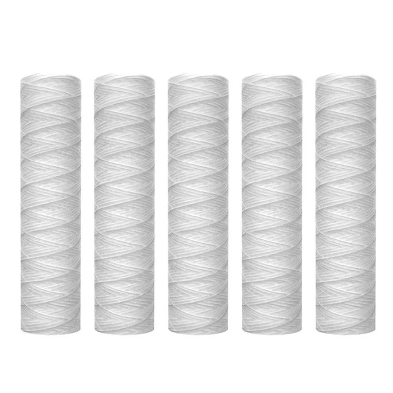 G8TC Set of 5 Quality String Wound Water Filter Cartridge Reliable Sediment Filters