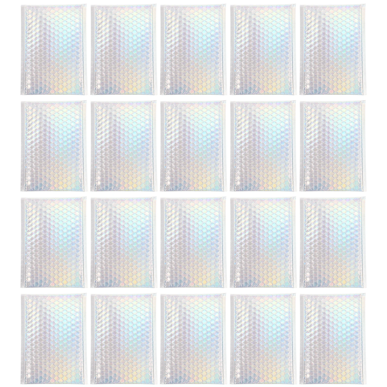 20 قطعة حقيبة مغلف فقاعة ملونة مقاوم للماء مغلف بريد مبطن لاصق قوي لشحن الكتب وثائق اكسبرس #2