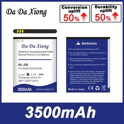 3500mAh BL-5B Battery For Nokia 3230 5070 5140 5140i 5200 5300 5500 6020 6021 6060 6070 6080 6120 6120C 7260 7360 7620 N80 N90