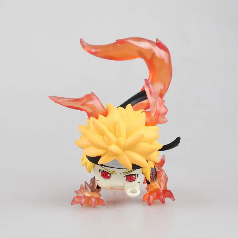 Anime Q Version Naruto Three Brothers A Crafty And Villainous Person PVC Figure Toys Kids Toys Gifts Car Ornament 7cm