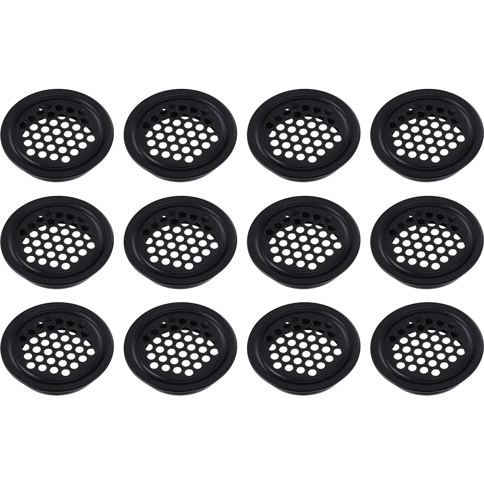 20Pcs Circular Stainless Steel Vent Cover with Hand-Polished Smooth Surface Honeycomb Design for Outdoor Indoor Furniture