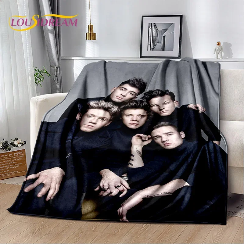 1D One Direction Rock Combinatio HD Soft Flannel Blankets,Throw Blanket Comfortable Blanket for Picnic Beds Sofa Home Bedroom