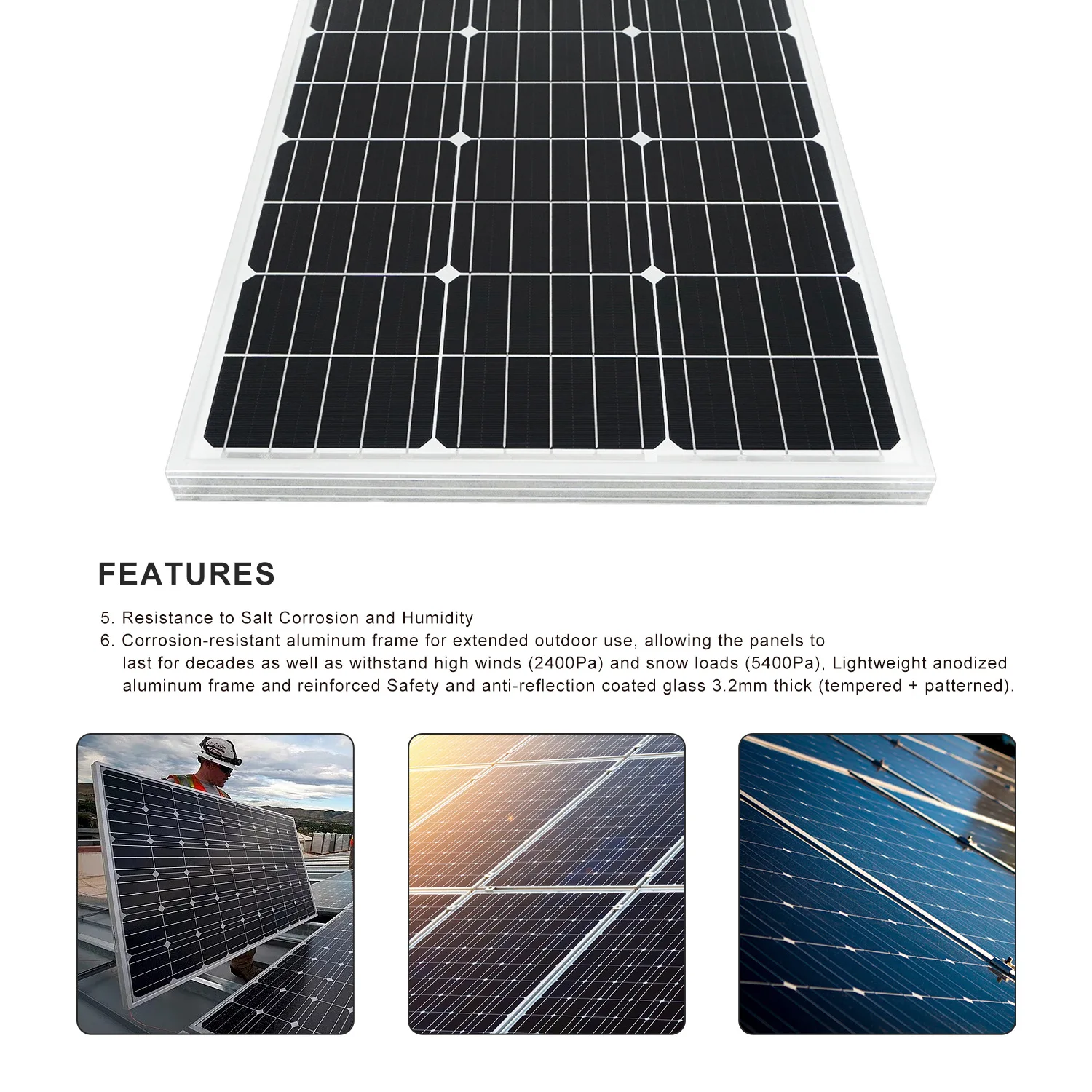 Solar Panel 18V 1000W 2000W 3000W High Efficiency  Portable Power Bank Flexible Charging Outdoor Solar Cells For Home/Camping