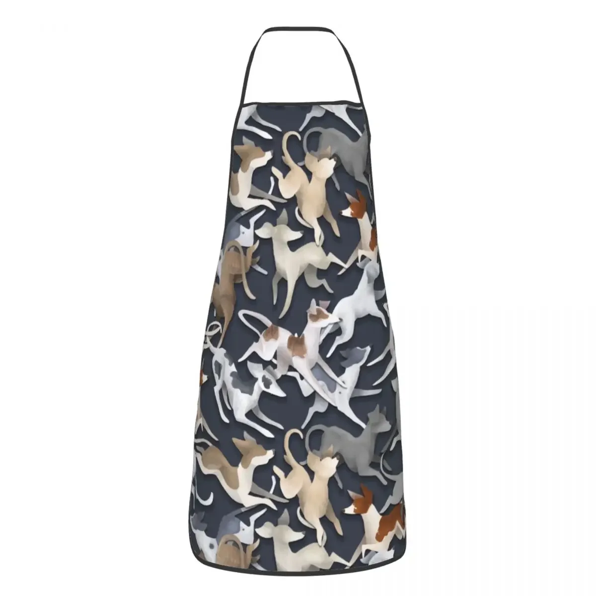 Unisex Sighthound Selection Kitchen Chef Cooking Baking Apron Women Men Cute Greyhound Whippet Dog Tablier Cuisine for Gardening