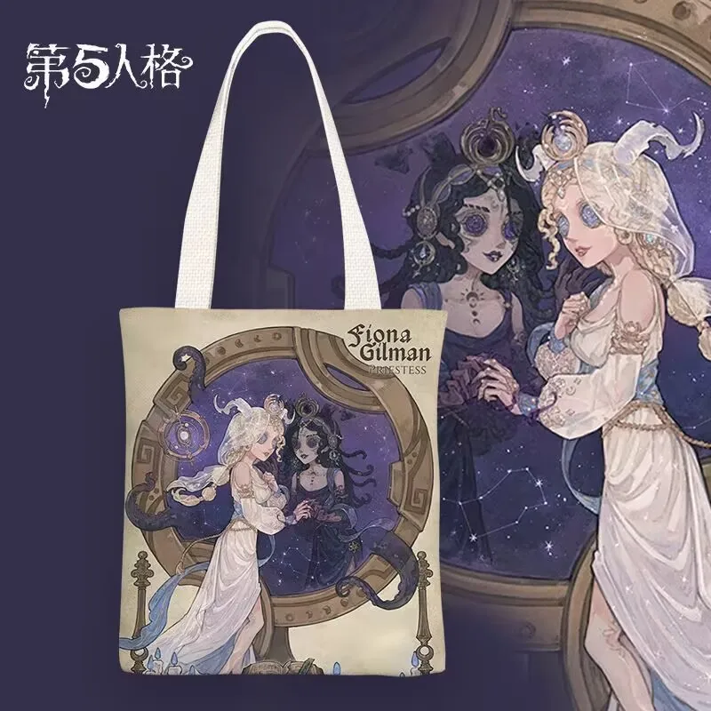 Женская холщовая сумка The Fifth Personality, связанная в стиле аниме, простая женская сумка на одно плечо, новый стиль 2025 года.