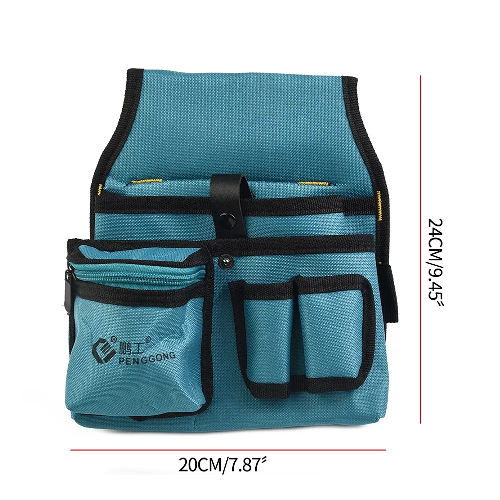 1 Piece Large Capacity Waist Tool Bag Waist Pockets Electrician Oganizer Carrying Pouch Belt Waist Pocket Case Tool Bag