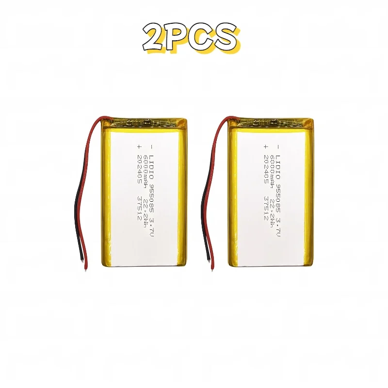3.7V 6000mAh 955085 Li-Po Lithium Polymer Battery Large Capacity PS4 Gamepad Wireless Speaker GPS Locator