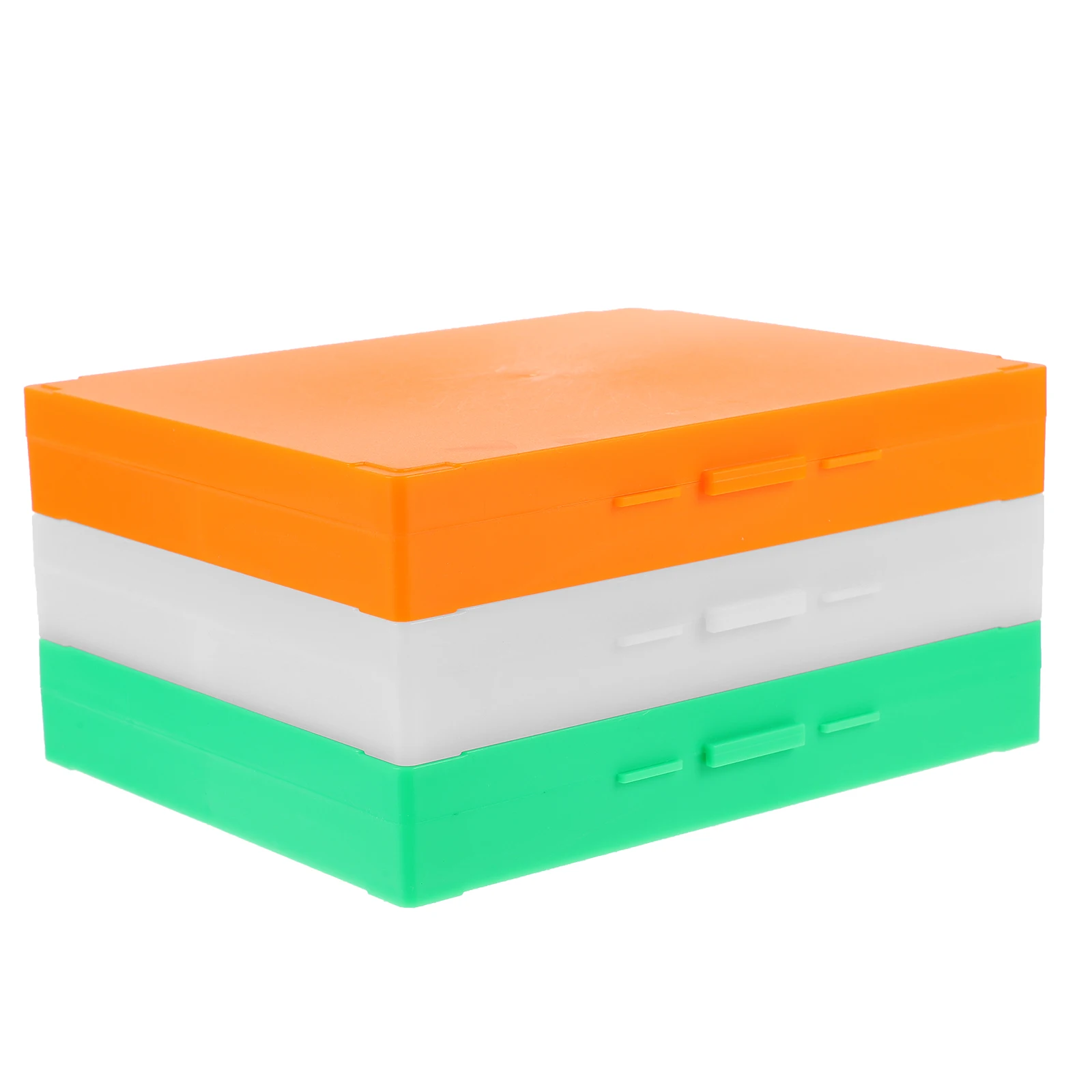 

3 Pcs Microscope Slides Case Trays for Bracket Storage Container Abs Storing Tool Holder