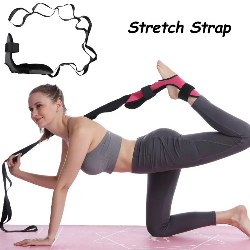 Adjustable Yoga Leg Foot Stretch Band Non Deformable Fascia Tendon Stretching Assist Strap Fitness Shaping Foot Care Tool