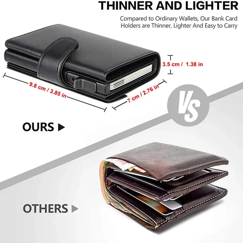 Rfid Microfiber Leather Men Wallets Fashion Card Holder Trifold Wallet Money Bags Smart Slim Thin Coin Pocket Wallet Purse