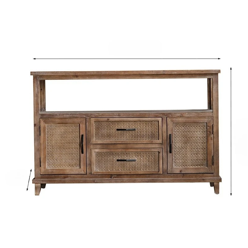 

Solid wood dining side cabinet storage living room locker B & B dining cabinet decorative chest cabinet