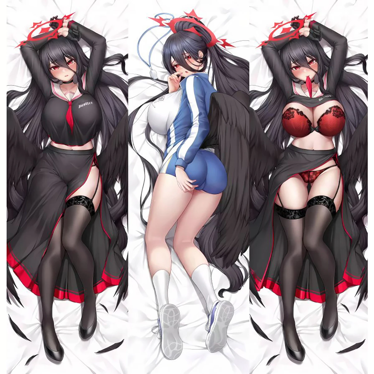 

NEW Anime Double-sided Cushion Cover Original Hanekawa Hasumi Blue Archive Cosplay Game Dakimakura Hugging Body Pillow Case Gift