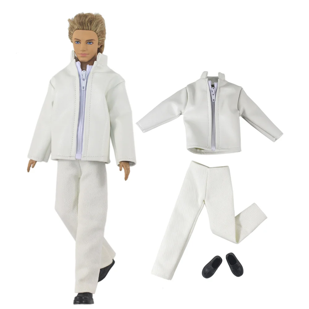 1 Set Doll Clothes Leather Clothing Outfit for 12 Inch Ken Doll Many Style for Choice 05