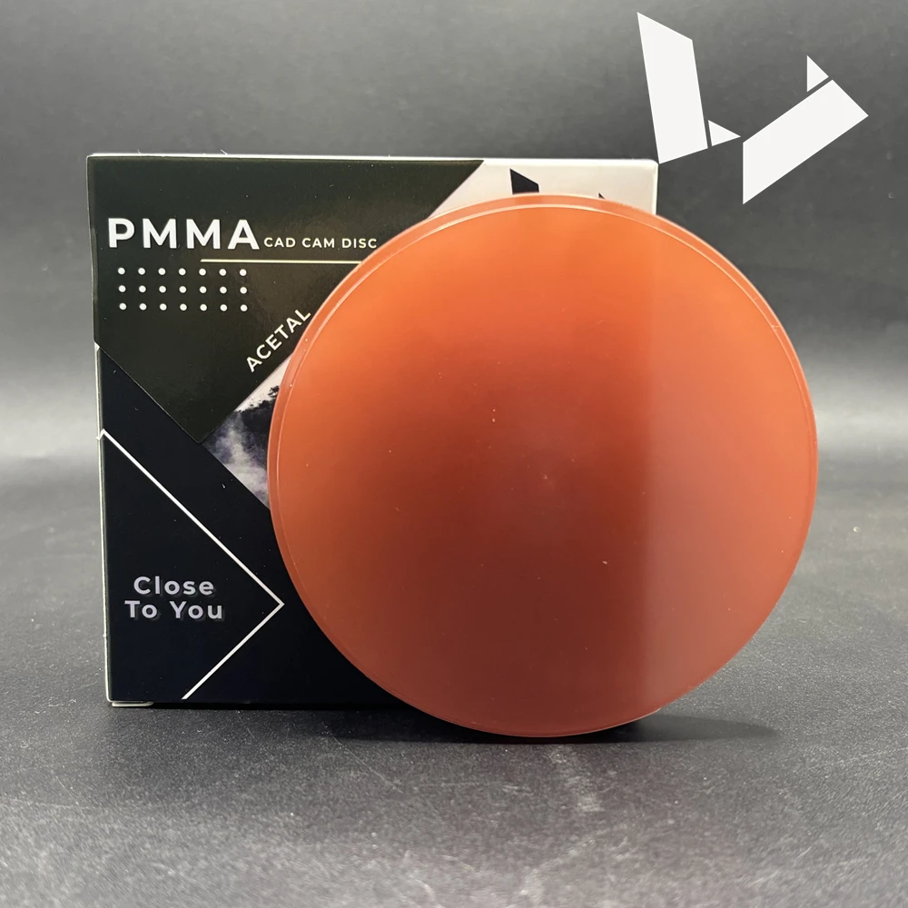 98X16mm A0 A1 A2 A3 Clear Pink Color Dental Snap On Smile Materials CAD CAM Open System Flexible PMMA Blocks Acetal Disc