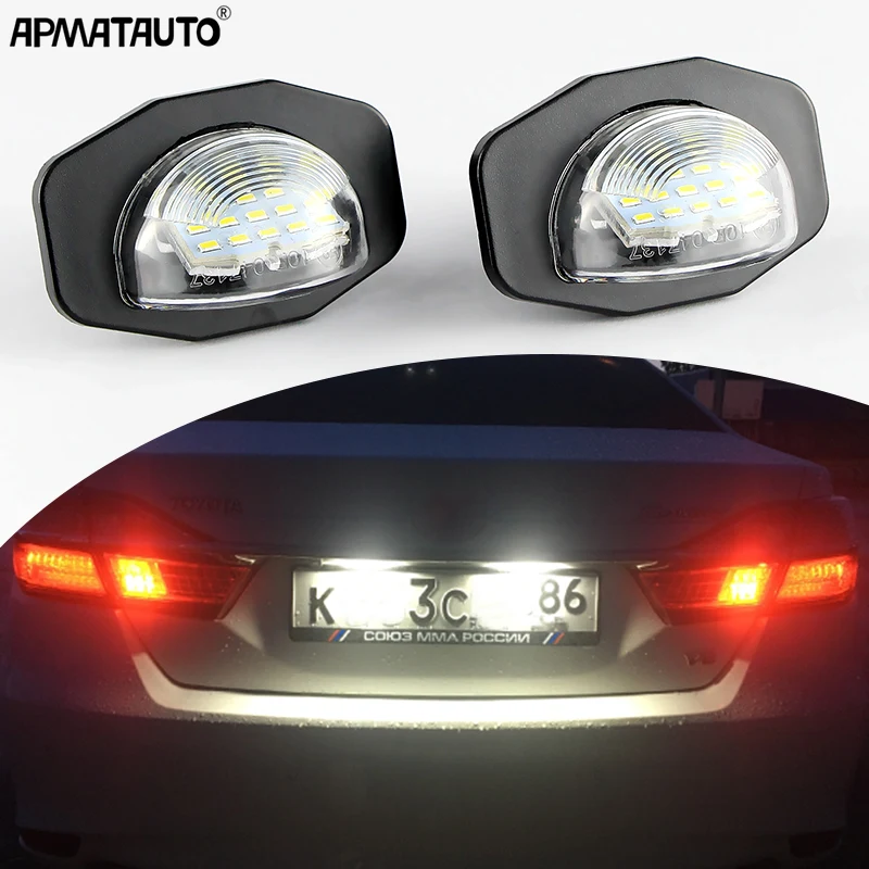 

Светодиодные фонари для подсветки номерного знака, белые, для Toyota Corolla, Auris, Alphard, Sienna, Wish, Scion XB, XD, Urban Accessories
