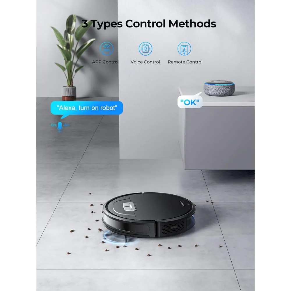 d Mop Combo, Max 4500Pa Suction, Evol 3 Robotic Vacuum Cleaner with Auto Carpet Boost, Self-Charging Robot Vacuum