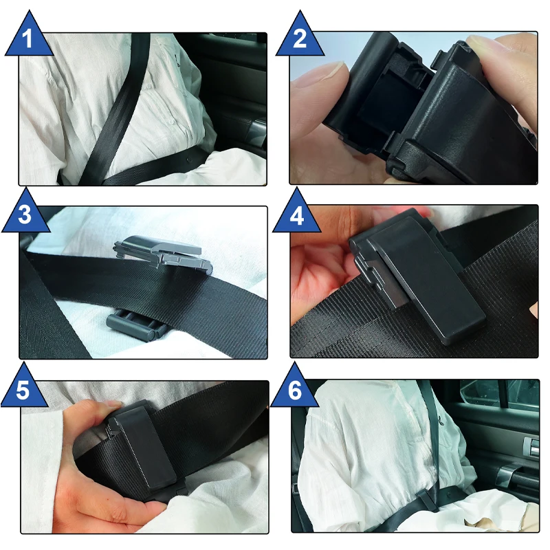 Car Seat Belt Clip ABS Length Limiter Stylish Comfort Adjuster Clips for Pregnant Women Adults