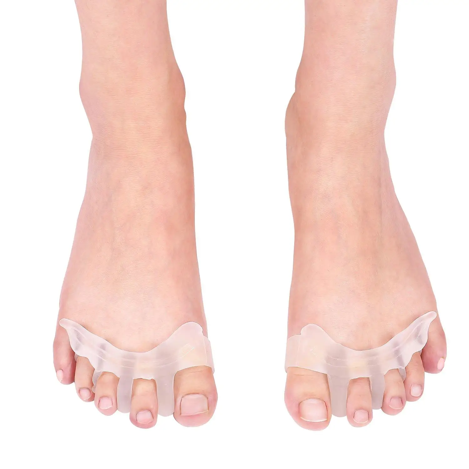 

Compression Gel Toe Separator Spacers for Men and Women - Easy Wear in Shoes with Ankle Strap