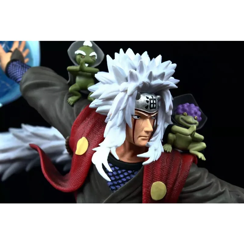 39 سنتيمتر ناروتو GK Jiraiya تمثال حرق الرياح حكيم الوضع مع العجوم المشهد المزدوج رؤساء قابلة للتبديل أنيمي تحصيل عمل الشكل