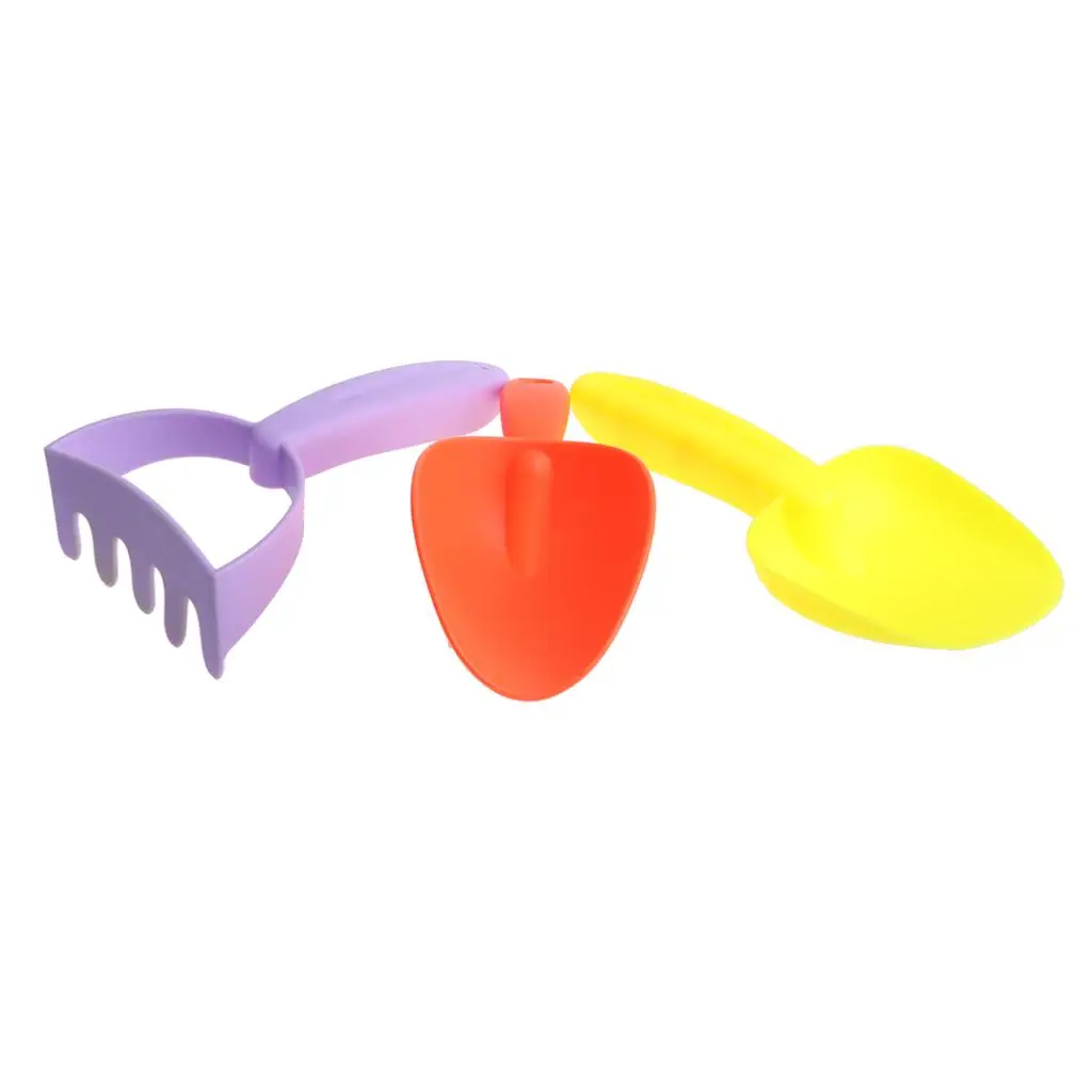 Camión pala de cubo de rastrillo de caja de arena de 14 piezas y otro plástico de PVC