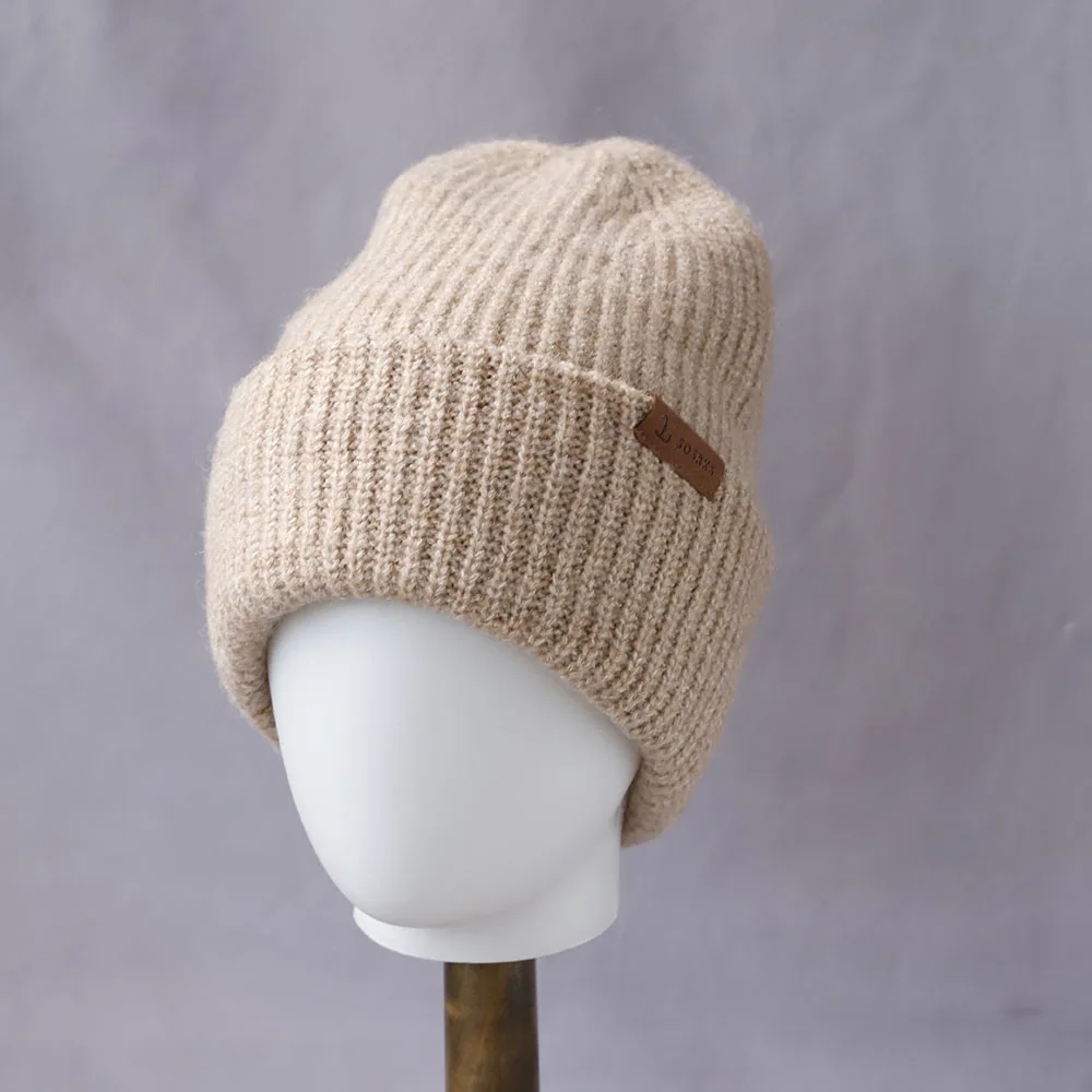

2025 new Y2K Hot Selling Winter Hat wool Winter Hats For Women Fashion Warm Beanie Hats Women Solid Adult Cover Head Cap