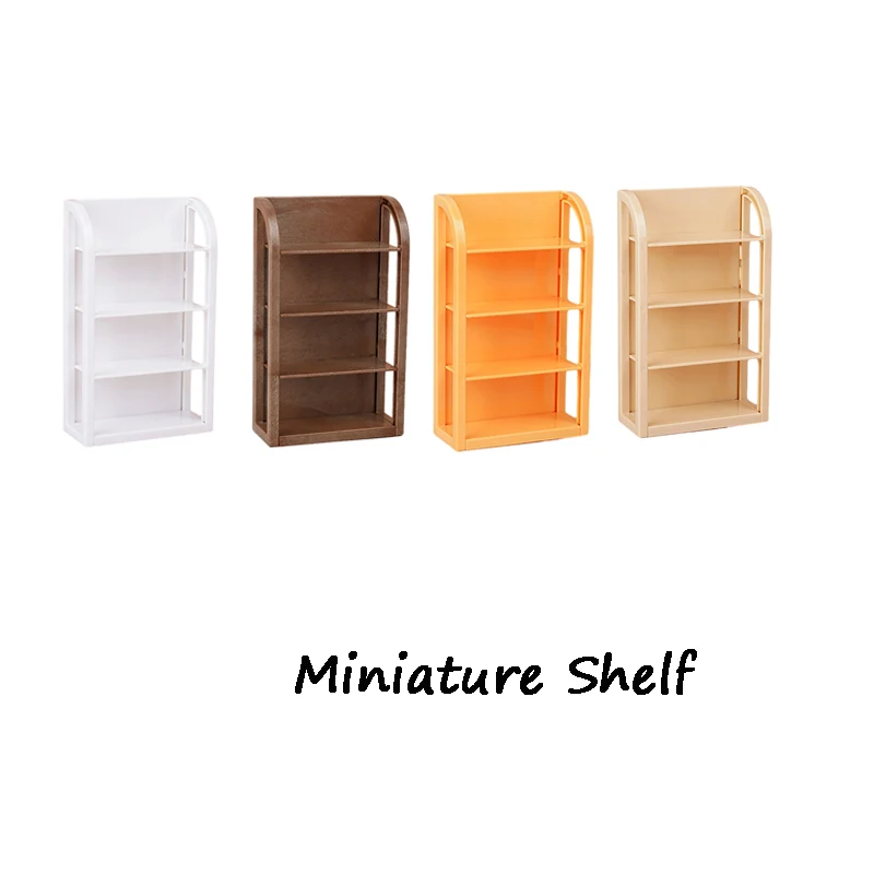 Prateleiras de plástico em miniatura, prateleira de supermercado, expositor, rack de armazenamento, decoração de cena, brinquedo, casa de boneca, acessórios
