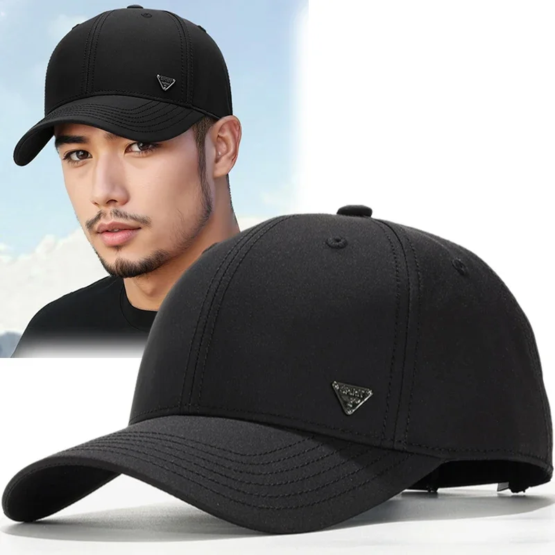 

Baseball Cap For Men Summer Sun Hat Women Hard Structured Breathable Running Sports Golf Hat Trucker Dad Hat High Crown Plain