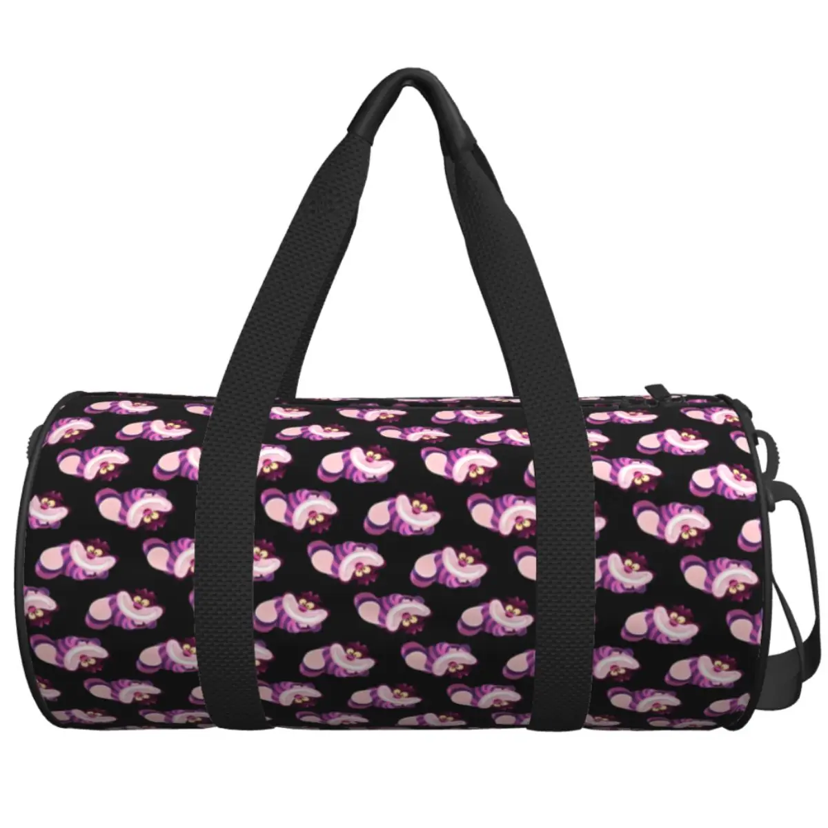 

Alice In Wonderland Cheshire Cat Travel Bag Large Capacity Sport Bags Portable Men Women Pattern Gym Bag Colorful Fitness Bag