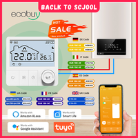 Tuya Wifi Heating Thermostat Smart Low Power Battery Water Gas Boiler Thermostat Temperature Controller Alexa Google Home Alice