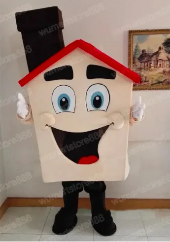 

New Adult Hot Sale Foam Halloween House Cartoon Mascot Costume Plush Christmas Fancy Dress Halloween Mascot Costume