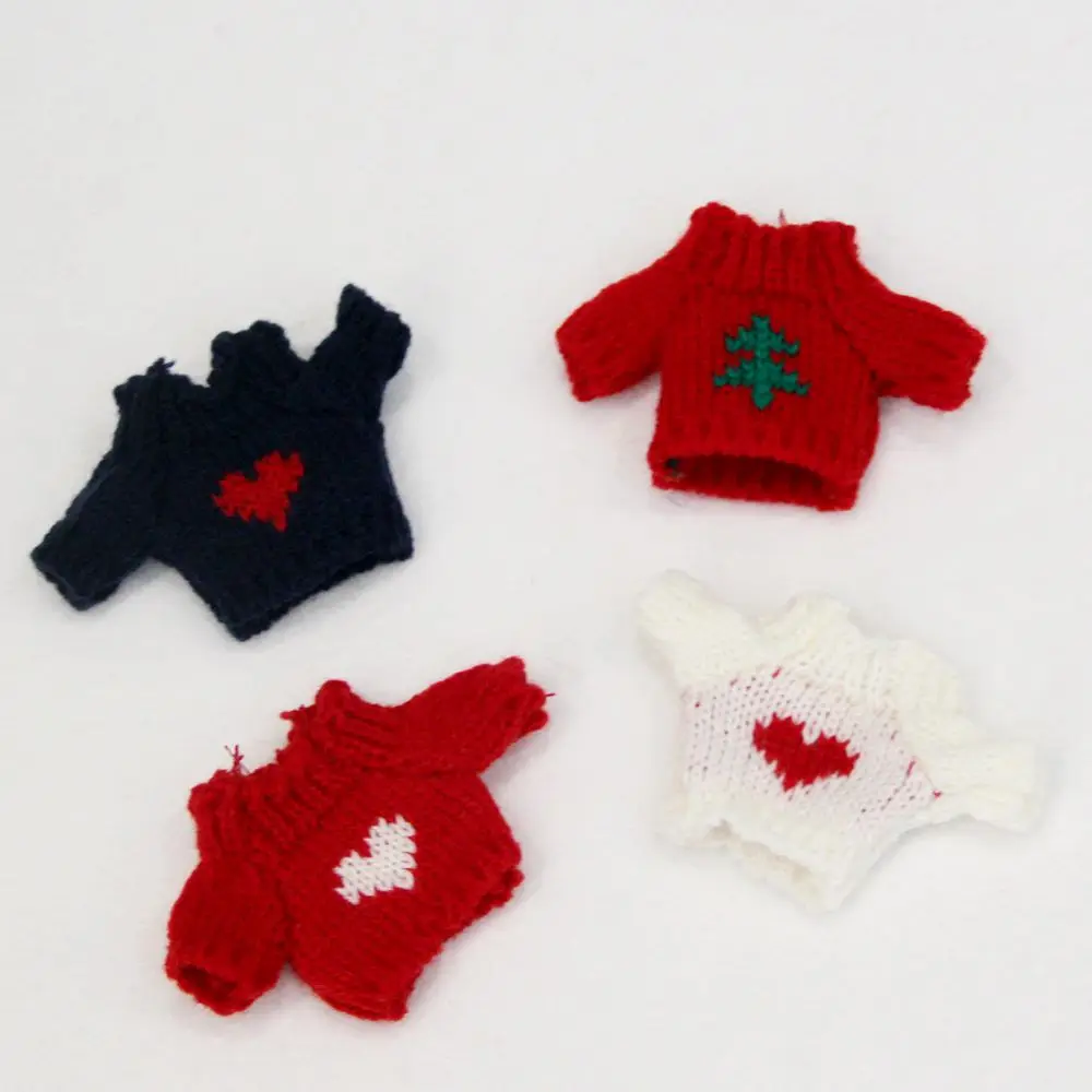 1/12 Doll Sweater Shirt ob11 Star Heart Sweater 1/12 Doll Clothes (Fit Ob11,obitsu11,BJD12,cu-poche,P9, Molly)