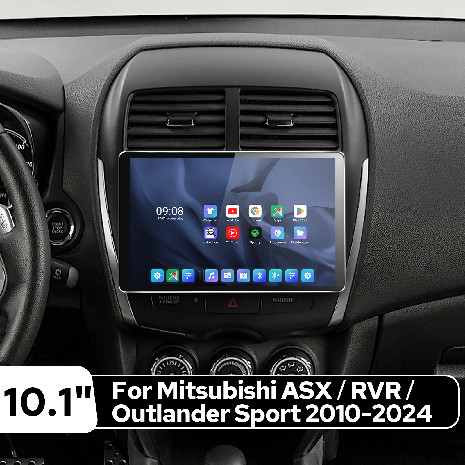 JOYING Car Radio Stereo for Mitsubishi ASX/RVR/Outlander Sport 2010-2024 1280*800 Wireless CarPlay Android Auto Plug&Play