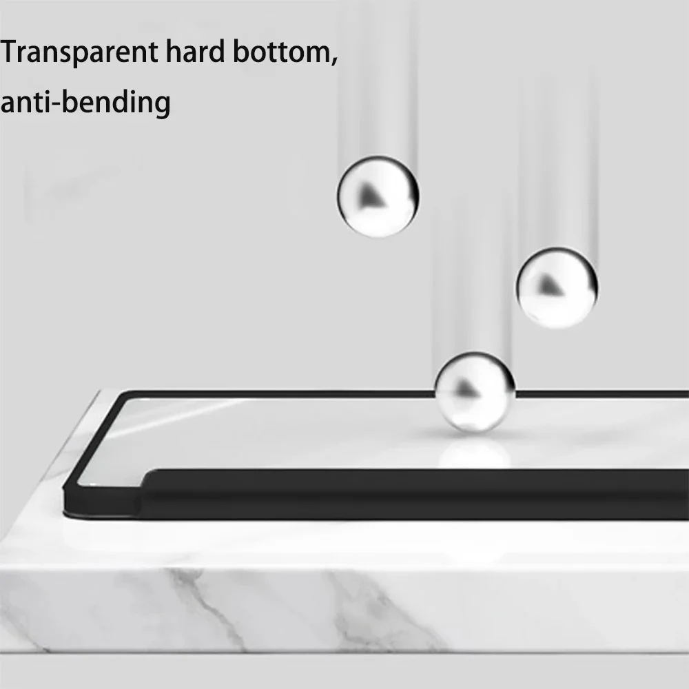 Skórzane, akrylowe, przezroczyste etui na iPada Pro 11 2022, z uchwytem na pióro do Air 5 4 3 2 1 8 9 10.2 Pro12.9
