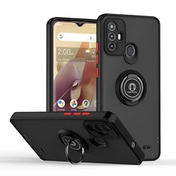 Army Case for ZTE Blade A52 V40 Vita 8045 Car Magnetic Ring Holder Stand Silicone Protection Hard Shockproof Luxury Phone Cover